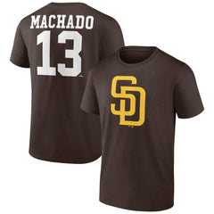 Manny Machado San Diego Padres Player Icon Name & Number T-Shirt - Brown - MLB Online