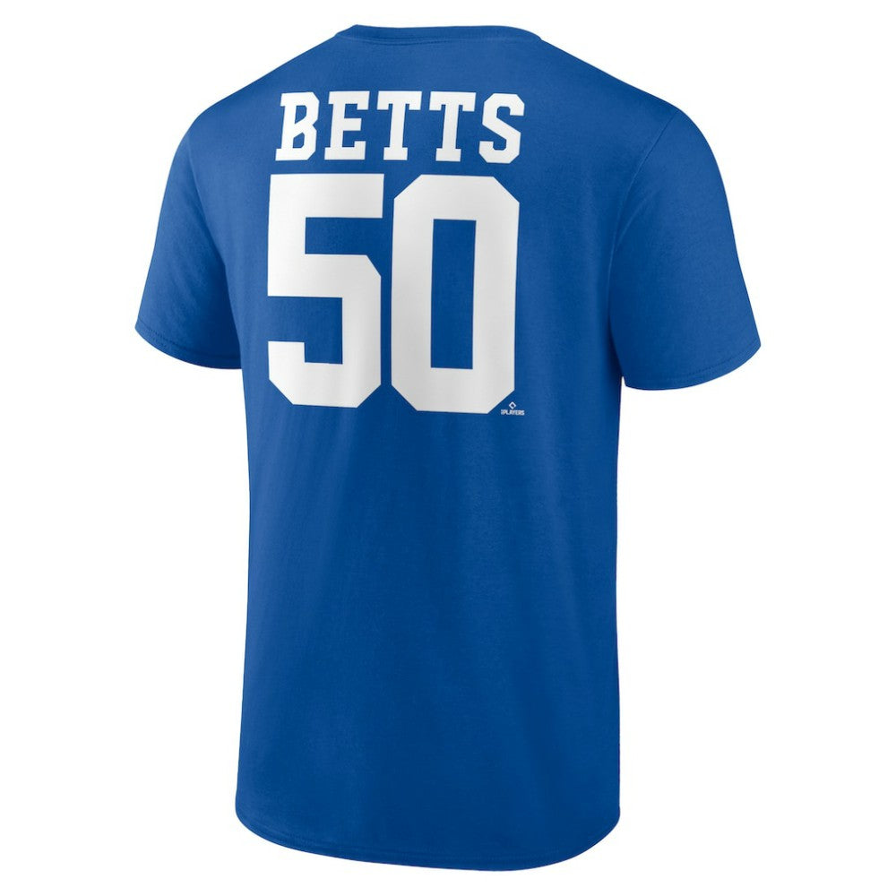 Mookie Betts Los Angeles Dodgers Player Icon Name & Number T-Shirt - Royal - MLB Sale