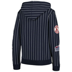Boston Red Sox New Era Women's Pinstripe Tri-Blend Full-Zip Jacket - Navy - New Era Sale
