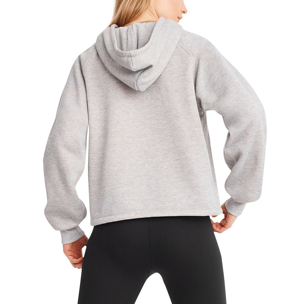 New York Giants DKNY Sport Women's Debbie Dolman Raglan Pullover Hoodie Heather Gray