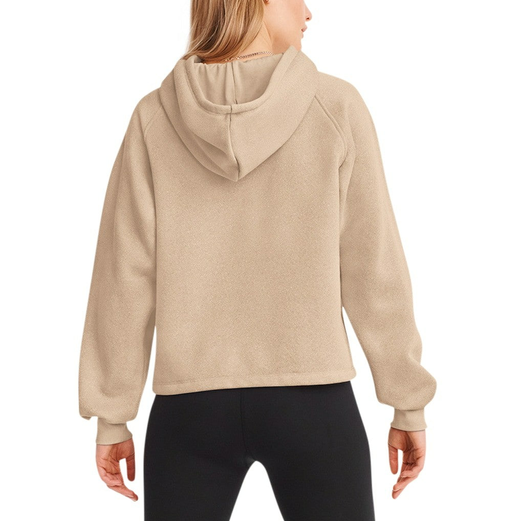 San Francisco 49ers DKNY Sport Women's Debbie Dolman Raglan Pullover Hoodie Cream