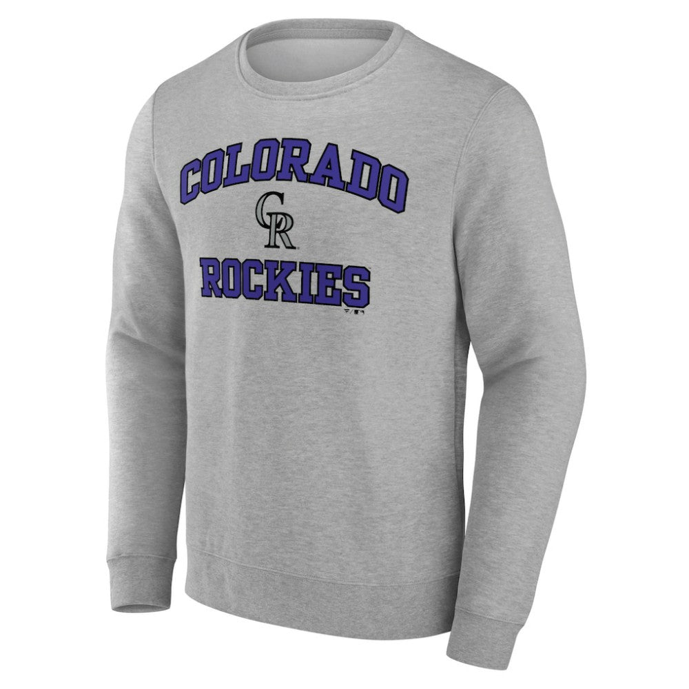 Colorado Rockies Heart & Soul Pullover Sweatshirt - Heather Gray - MLB Discount
