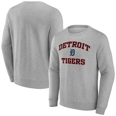 Detroit Tigers Heart & Soul Pullover Sweatshirt - Heather Gray - MLB on Sale