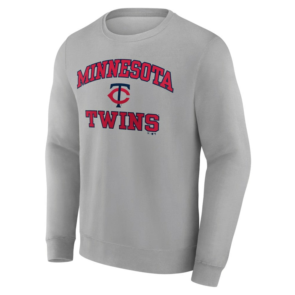 Minnesota Twins Heart & Soul Pullover Sweatshirt - Heather Gray - MLB Sale