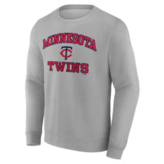 Minnesota Twins Heart & Soul Pullover Sweatshirt - Heather Gray - MLB Sale