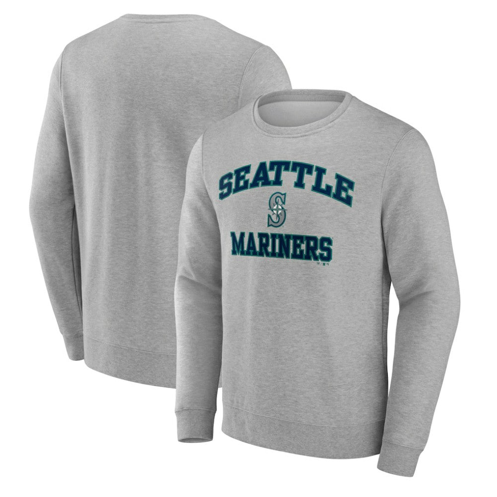 Seattle Mariners Heart & Soul Pullover Sweatshirt - Heather Gray - MLB Sale