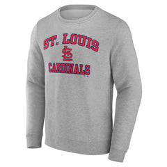 St. Louis Cardinals Heart & Soul Pullover Sweatshirt - Heather Gray - MLB Lifestyle