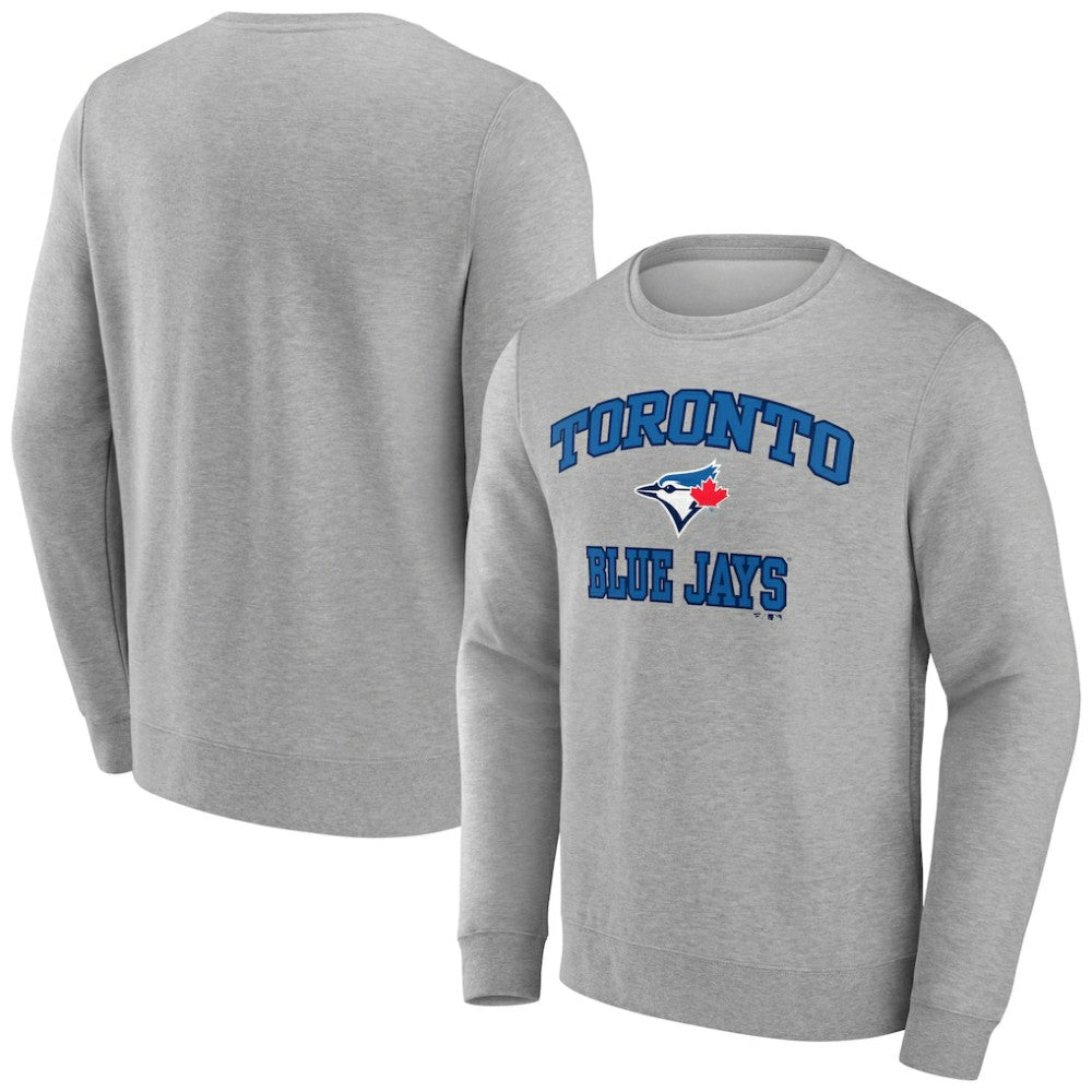 Toronto Blue Jays Heart & Soul Pullover Sweatshirt - Heather Gray - MLB Lifestyle