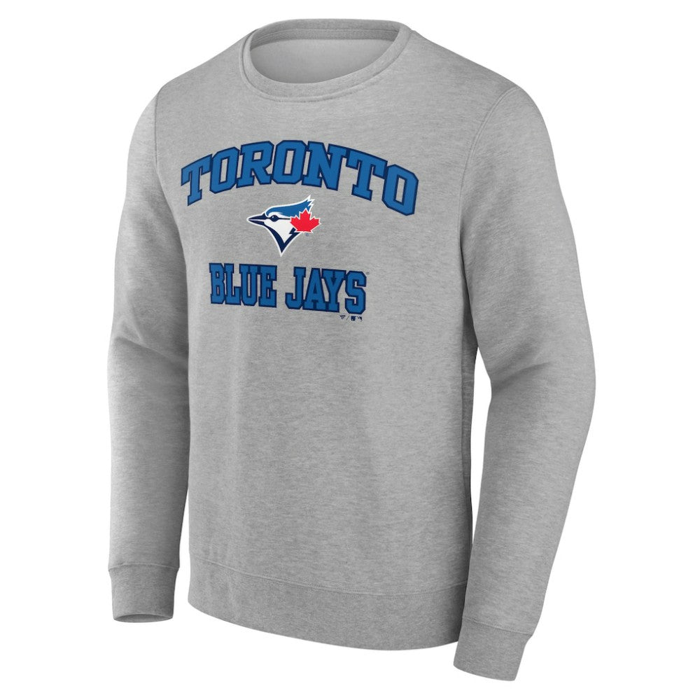 Toronto Blue Jays Heart & Soul Pullover Sweatshirt - Heather Gray - MLB Lifestyle