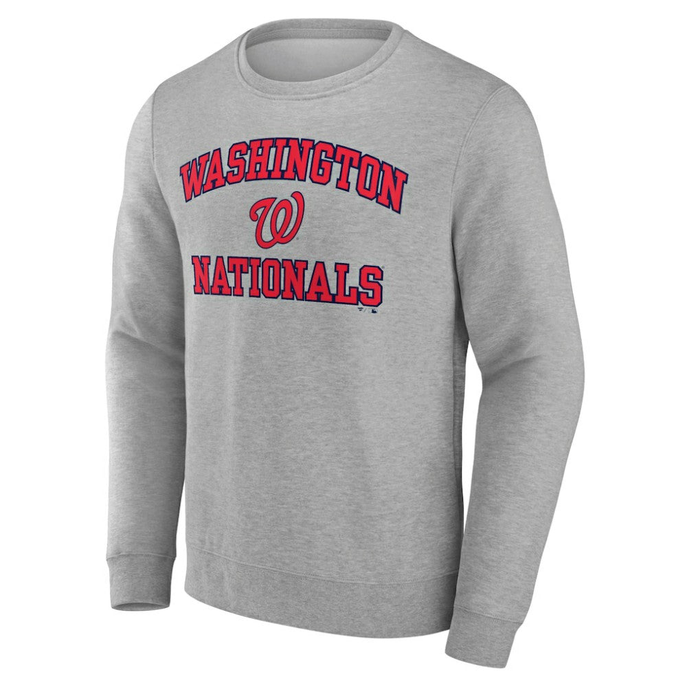 Washington Nationals Heart & Soul Pullover Sweatshirt - Heather Gray - MLB Discount