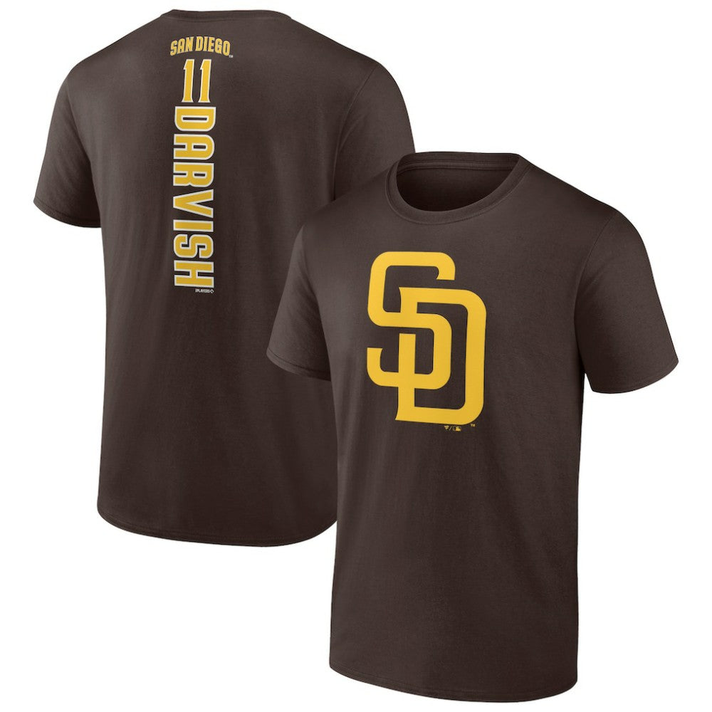 Yu Darvish San Diego Padres Playmaker Name & Number T-Shirt - Brown - MLB Online