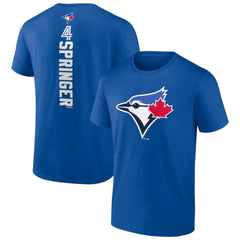 George Springer Toronto Blue Jays Playmaker Name & Number T-Shirt - Royal - MLB Lifestyle
