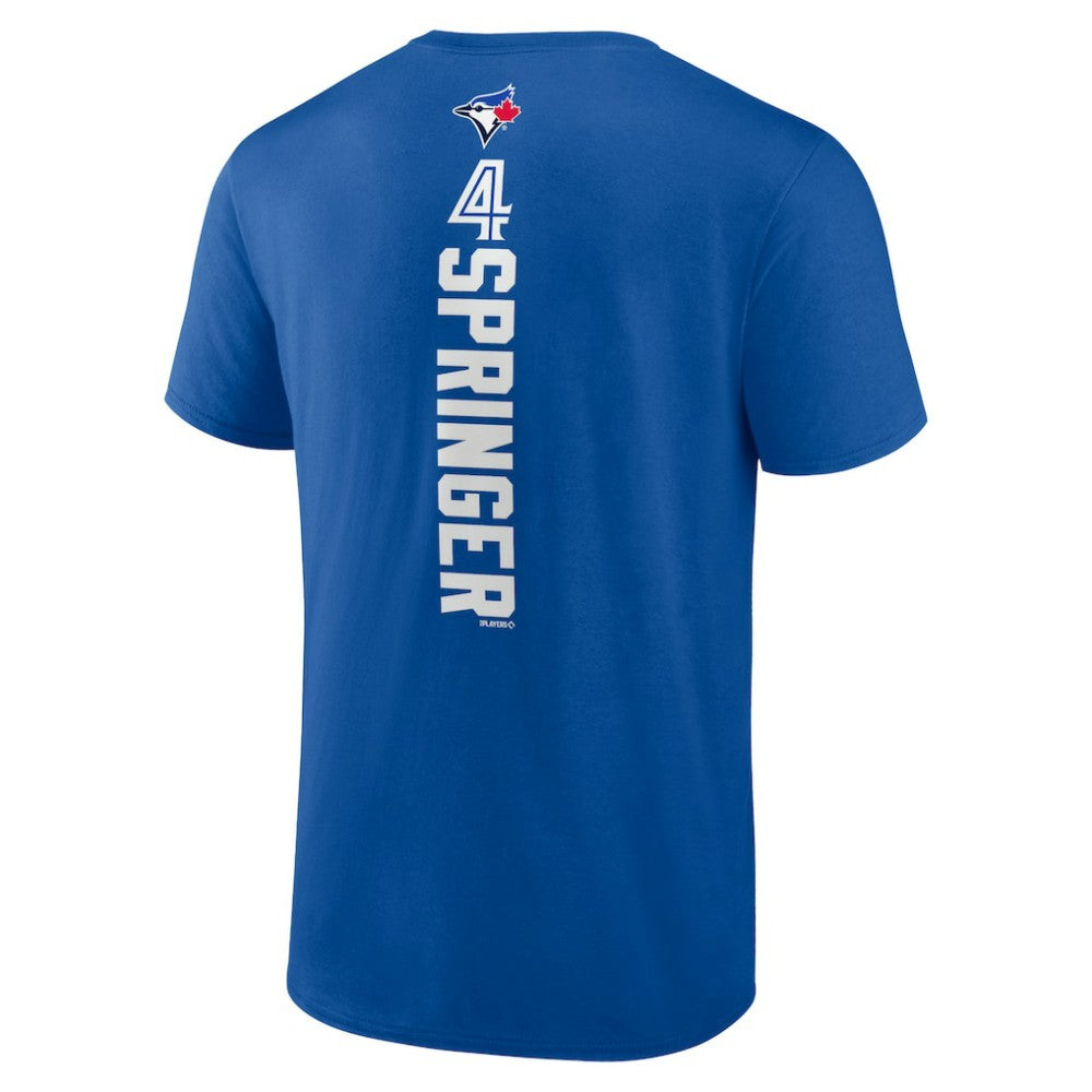 George Springer Toronto Blue Jays Playmaker Name & Number T-Shirt - Royal - MLB Lifestyle