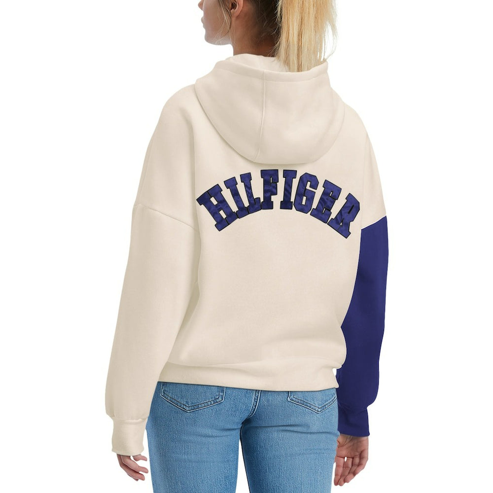 Baltimore Ravens Tommy Hilfiger Women's Harriet Pullover Hoodie Cream/Purple