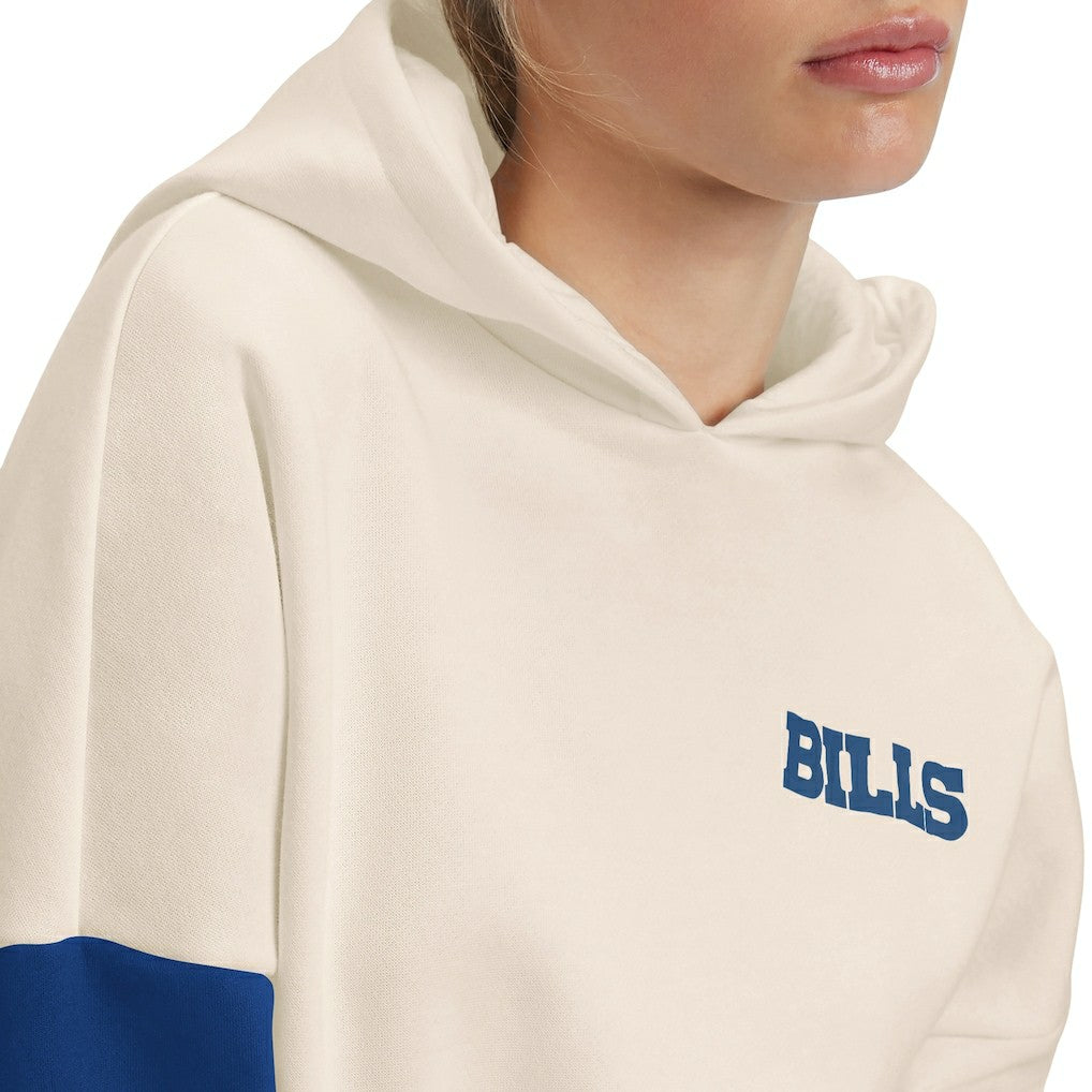Buffalo Bills Tommy Hilfiger Women's Harriet Pullover Hoodie Cream/Royal