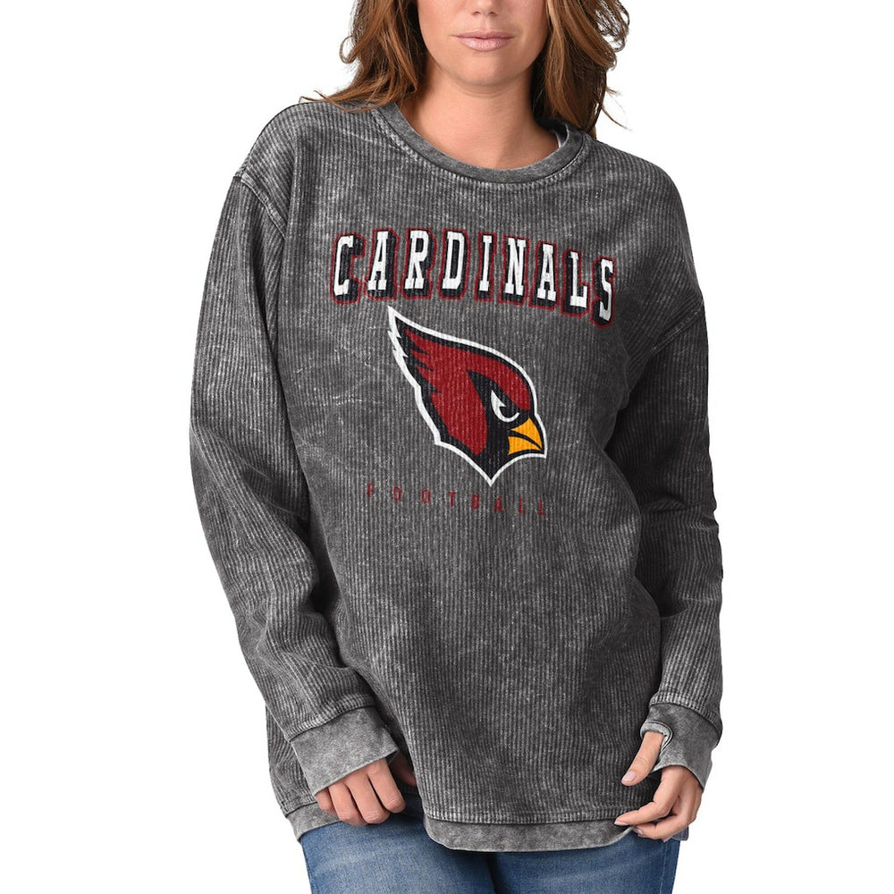 Arizona Cardinals G-III 4Her by Carl Banks Women's Comfy Cord Pullover Sweatshirt Black