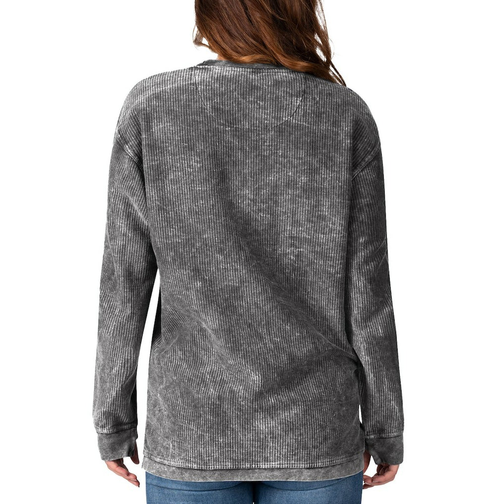 Las Vegas Raiders G-III 4Her by Carl Banks Women's Comfy Cord Pullover Sweatshirt Black