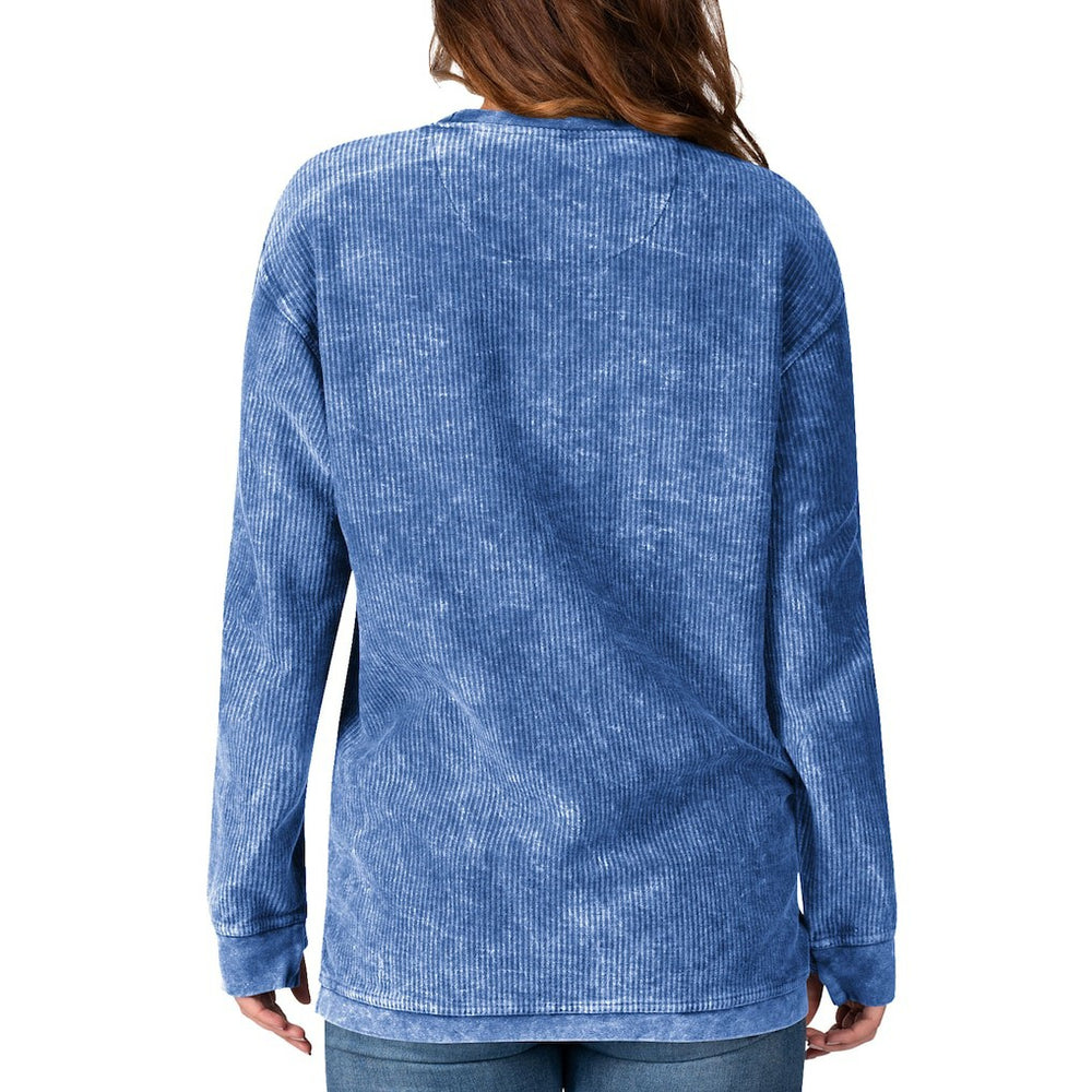 Los Angeles Rams G-III 4Her by Carl Banks Women's Comfy Cord Pullover Sweatshirt Royal