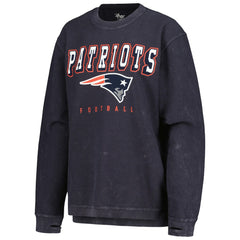 New England Patriots G-III 4Her by Carl Banks Women's Comfy Cord Pullover Sweatshirt Navy