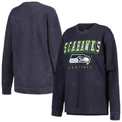 Seattle Seahawks G-III 4Her by Carl Banks Women's Comfy Cord Pullover Sweatshirt College Navy