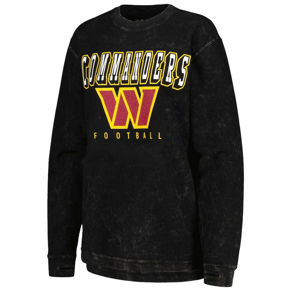Washington Commanders G-III 4Her by Carl Banks Women's Comfy Cord Pullover Sweatshirt Black