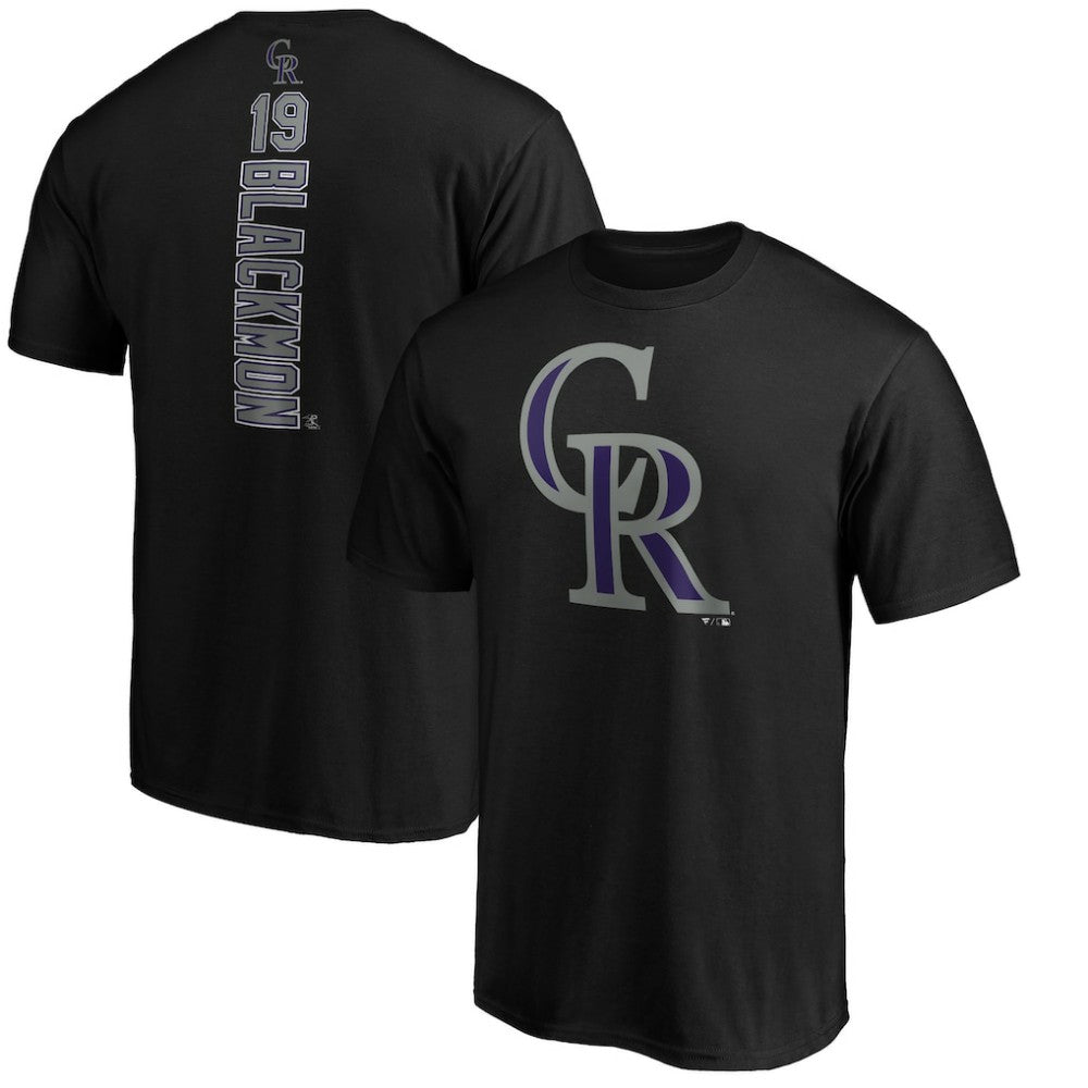 Charlie Blackmon Colorado Rockies Playmaker Name & Number T-Shirt - Black - MLB Discount