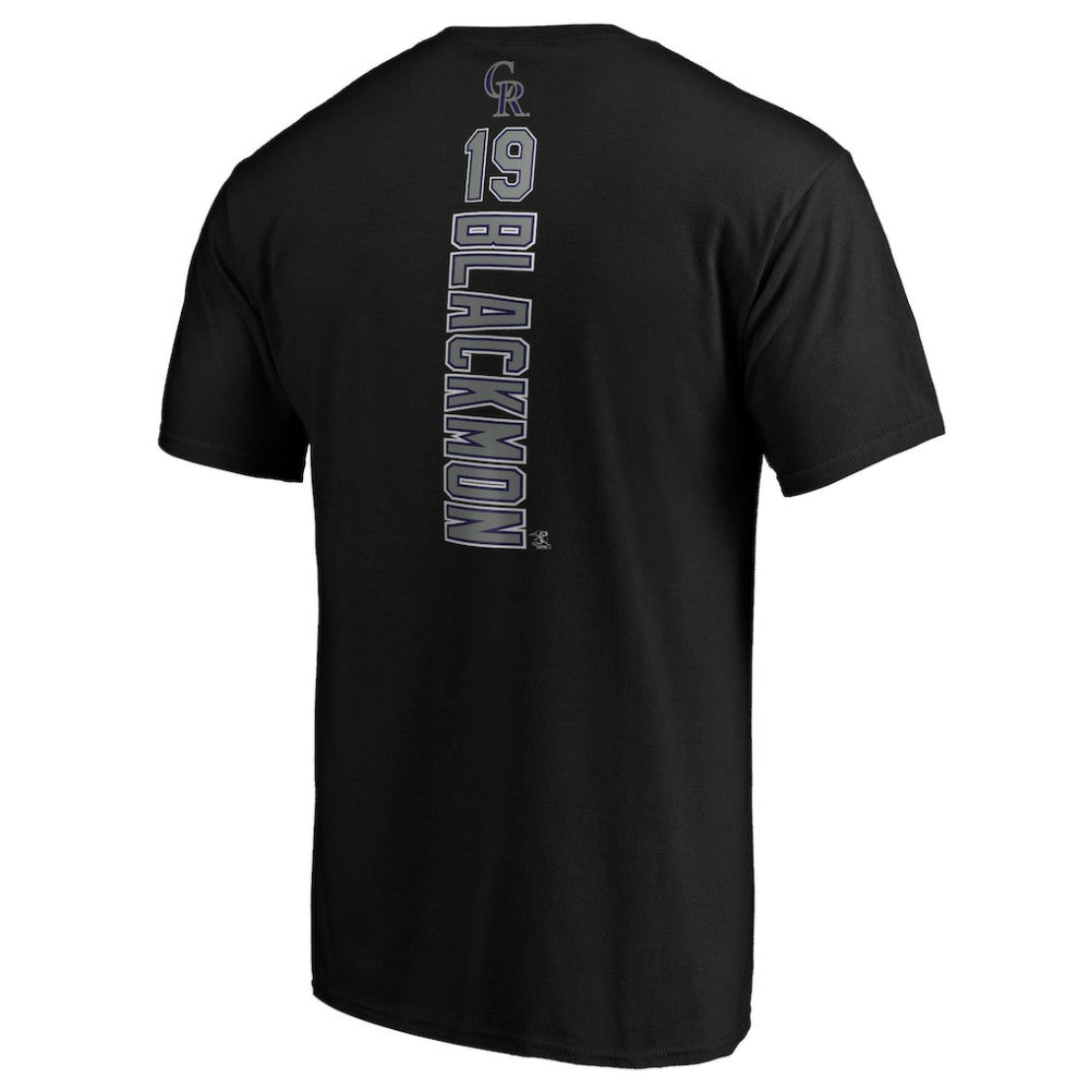 Charlie Blackmon Colorado Rockies Playmaker Name & Number T-Shirt - Black - MLB Discount