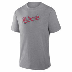 Washington Nationals Fanatics Play Tribute Tri-Blend T-Shirt - Heather Gray - Fanatics on Sale