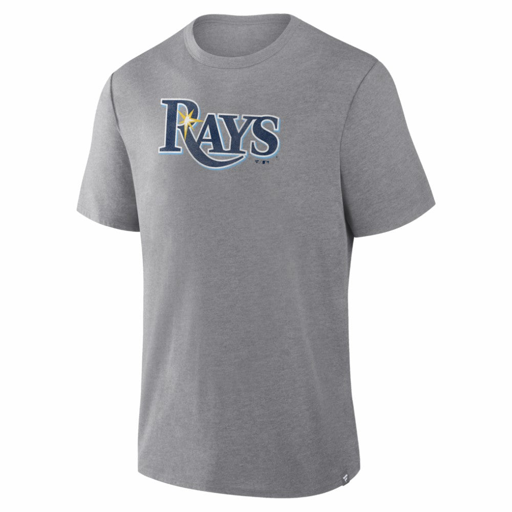Tampa Bay Rays Fanatics Play Tribute Tri-Blend T-Shirt - Heather Gray - Fanatics Discount