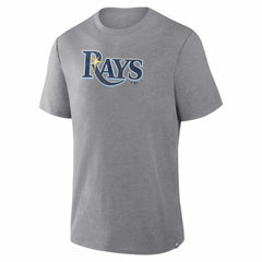 Tampa Bay Rays Fanatics Play Tribute Tri-Blend T-Shirt - Heather Gray - Fanatics Discount