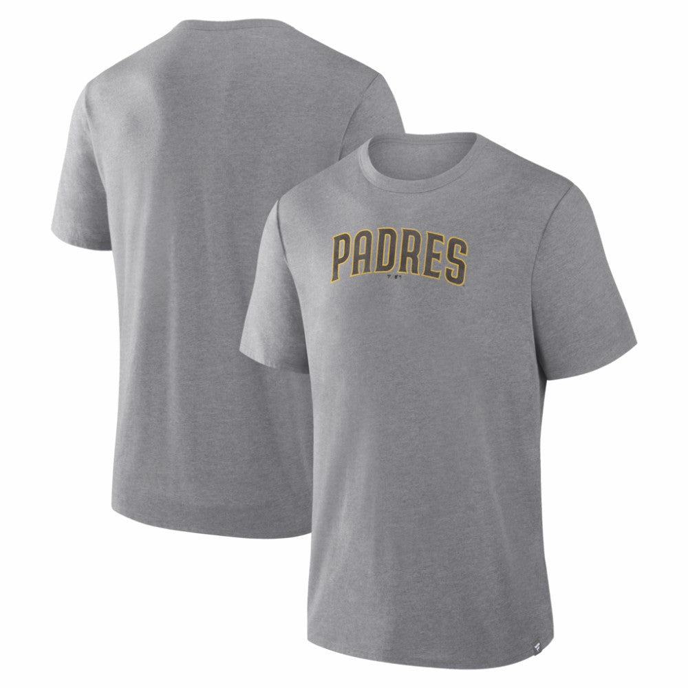 San Diego Padres Fanatics Play Tribute Tri-Blend T-Shirt - Heather Gray - Fanatics on Sale