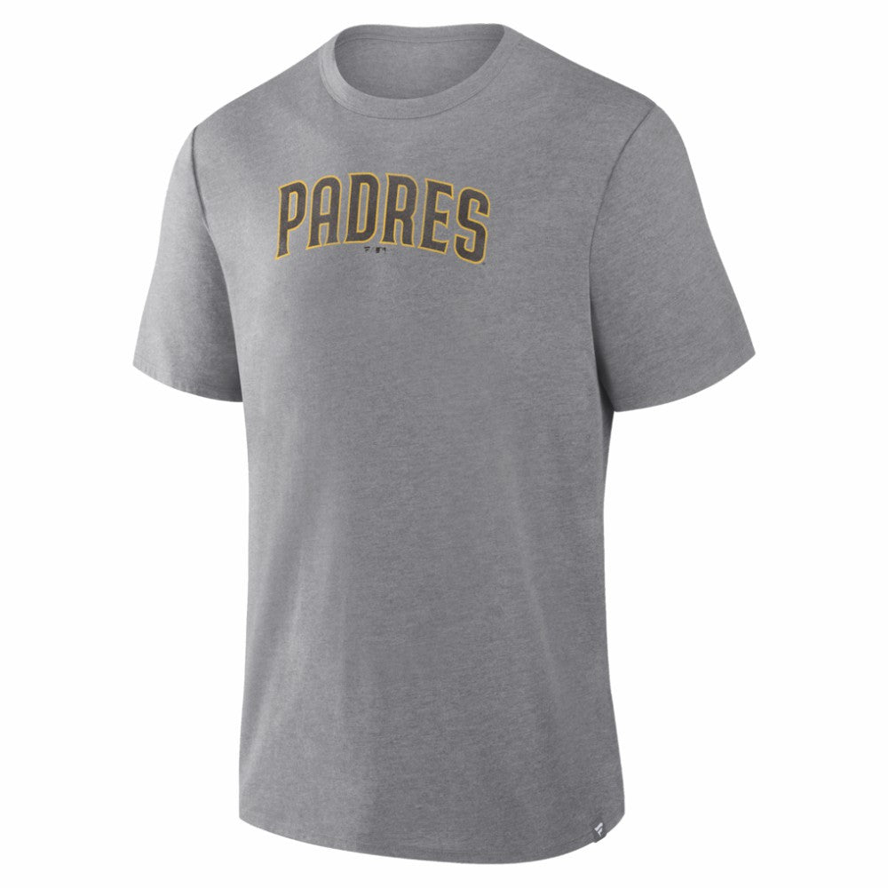 San Diego Padres Fanatics Play Tribute Tri-Blend T-Shirt - Heather Gray - Fanatics on Sale
