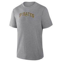 Pittsburgh Pirates Fanatics Play Tribute Tri-Blend T-Shirt - Heather Gray - Fanatics on Sale