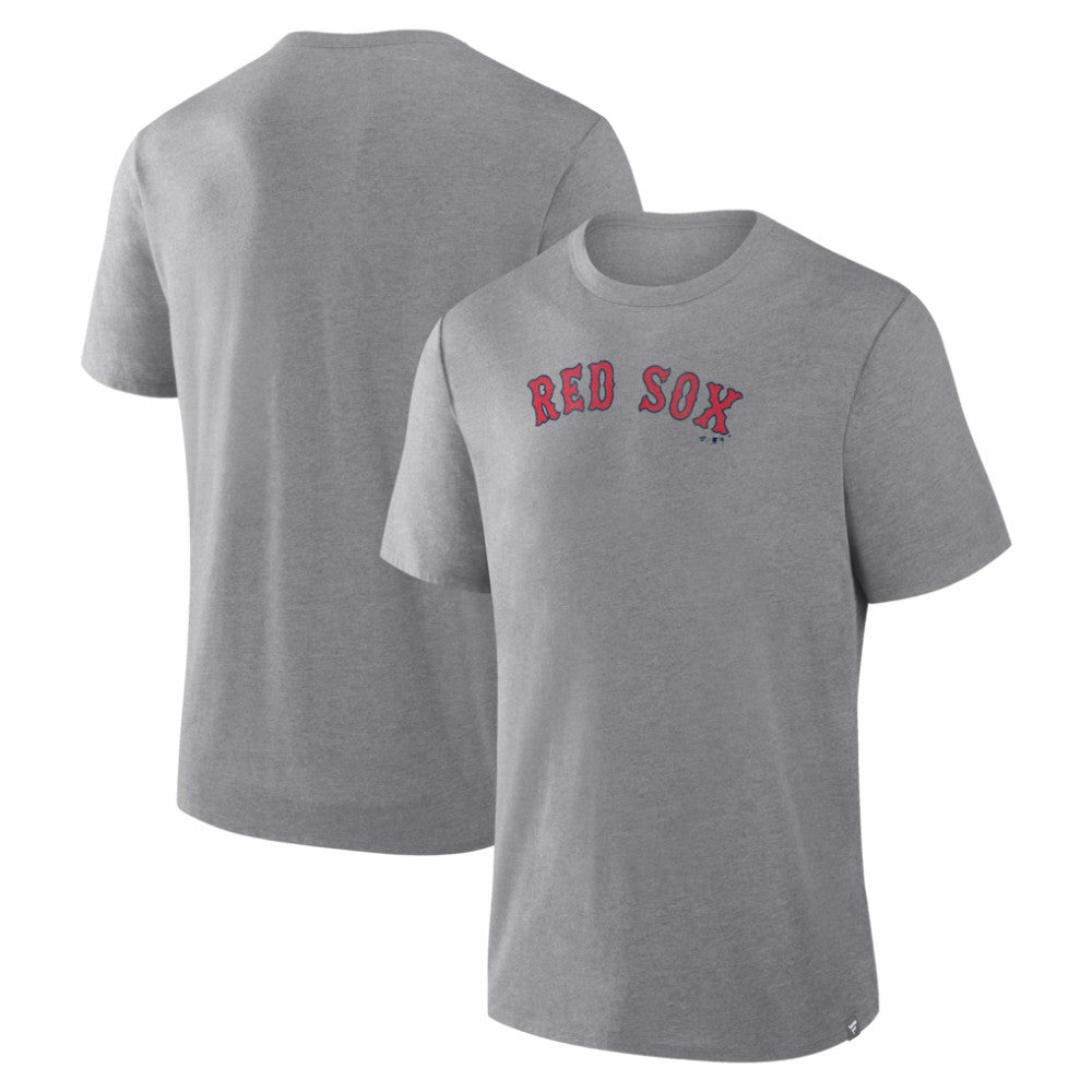 Boston Red Sox Fanatics Play Tribute Tri-Blend T-Shirt - Heather Gray - Fanatics Sale