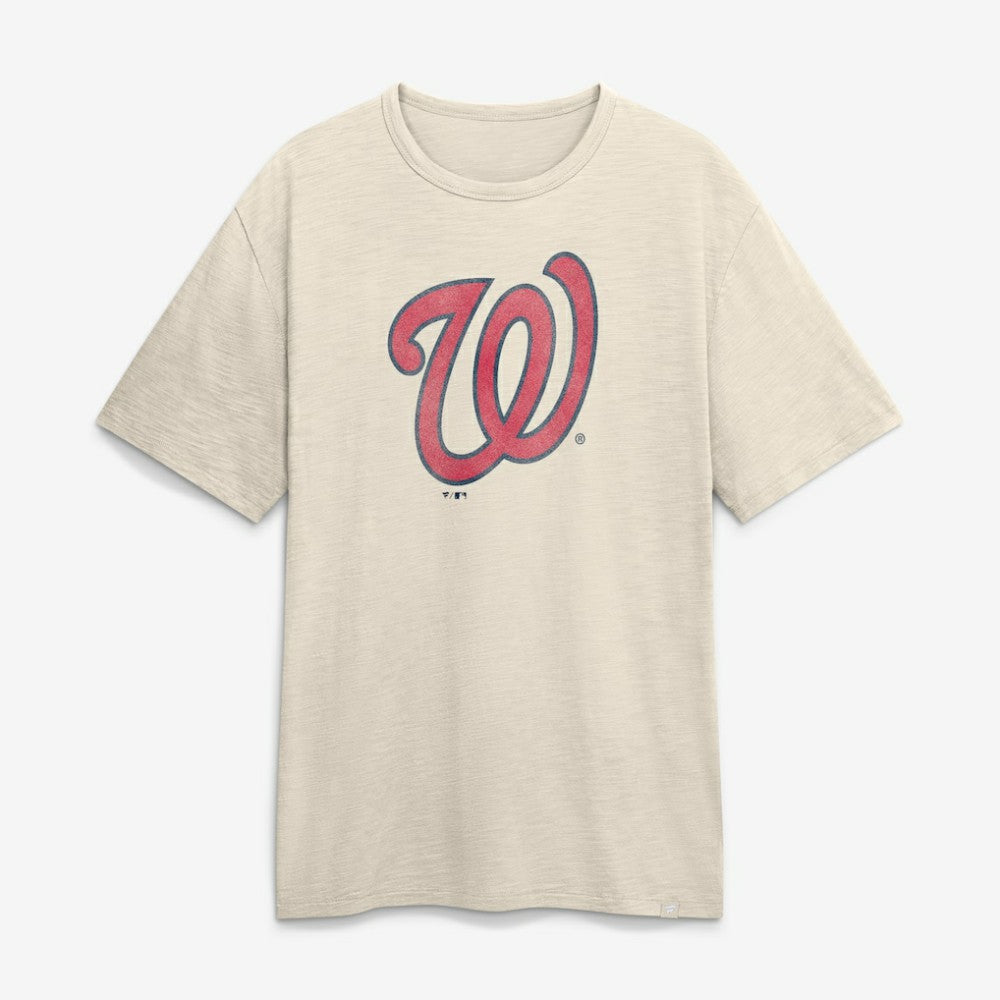 Washington Nationals Fanatics Stadium Slub T-Shirt - Cream - Fanatics Discount