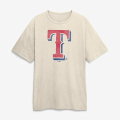 Texas Rangers Fanatics Stadium Slub T-Shirt - Cream - Fanatics Lifestyle