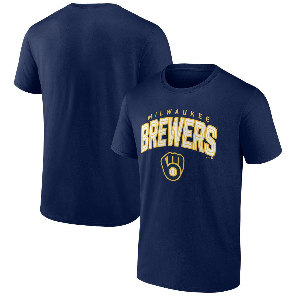 Milwaukee Brewers Master the Game T-Shirt - Navy - MLB on Sale