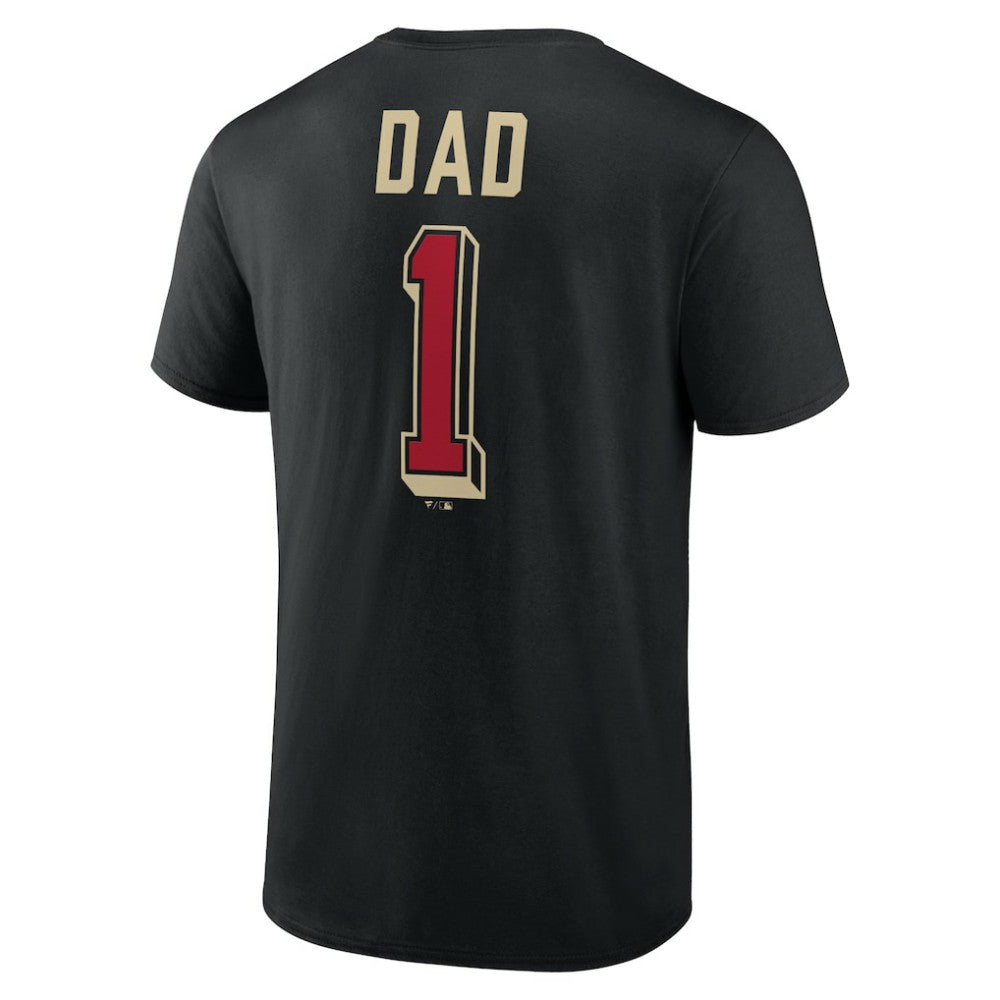 Arizona Diamondbacks Number One Dad T-Shirt - Black - MLB Discount