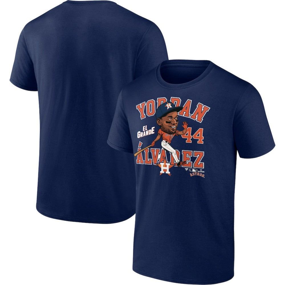 Yordan Alvarez Houston Astros Caricature T-Shirt - Navy - MLB Discount