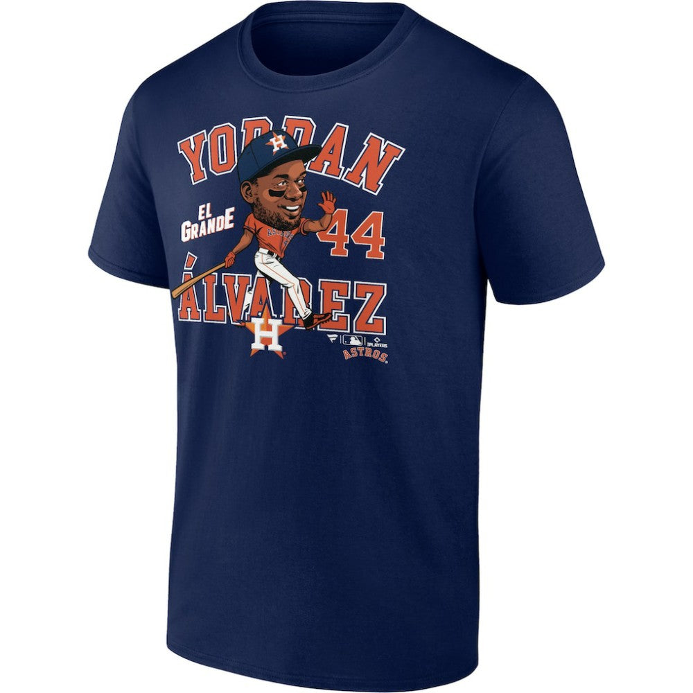 Yordan Alvarez Houston Astros Caricature T-Shirt - Navy - MLB Discount