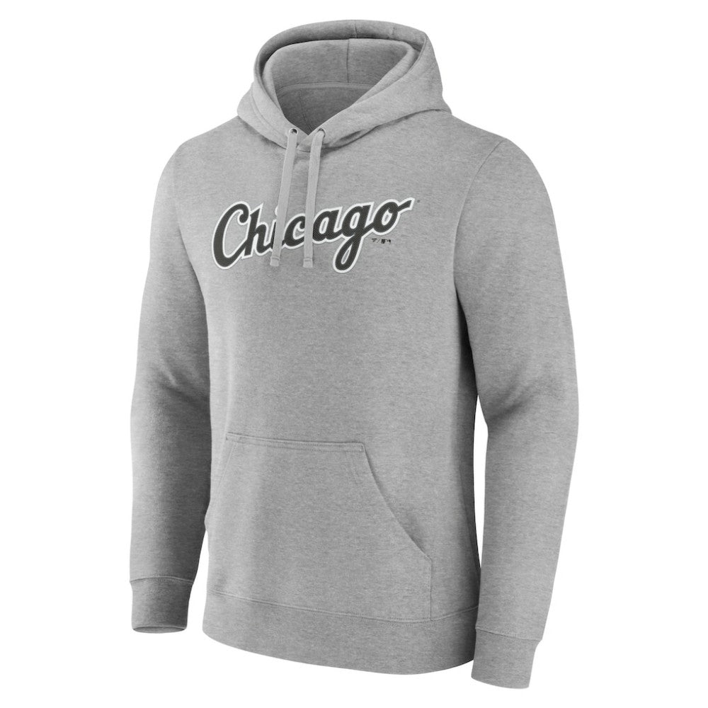 Chicago White Sox Official Wordmark Pullover Hoodie - Heather Gray - MLB Sale