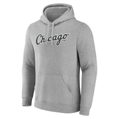 Chicago White Sox Official Wordmark Pullover Hoodie - Heather Gray - MLB Sale