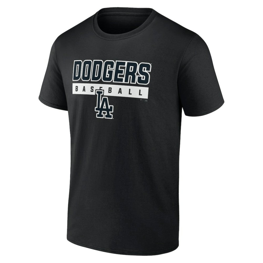 Los Angeles Dodgers In The Mitt T-Shirt - Black - MLB Discount