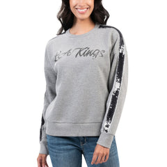 Los Angeles Kings G-III 4Her by Carl Banks Women's Penalty Box Pullover Sweatshirt - Gray - NHL 200115833