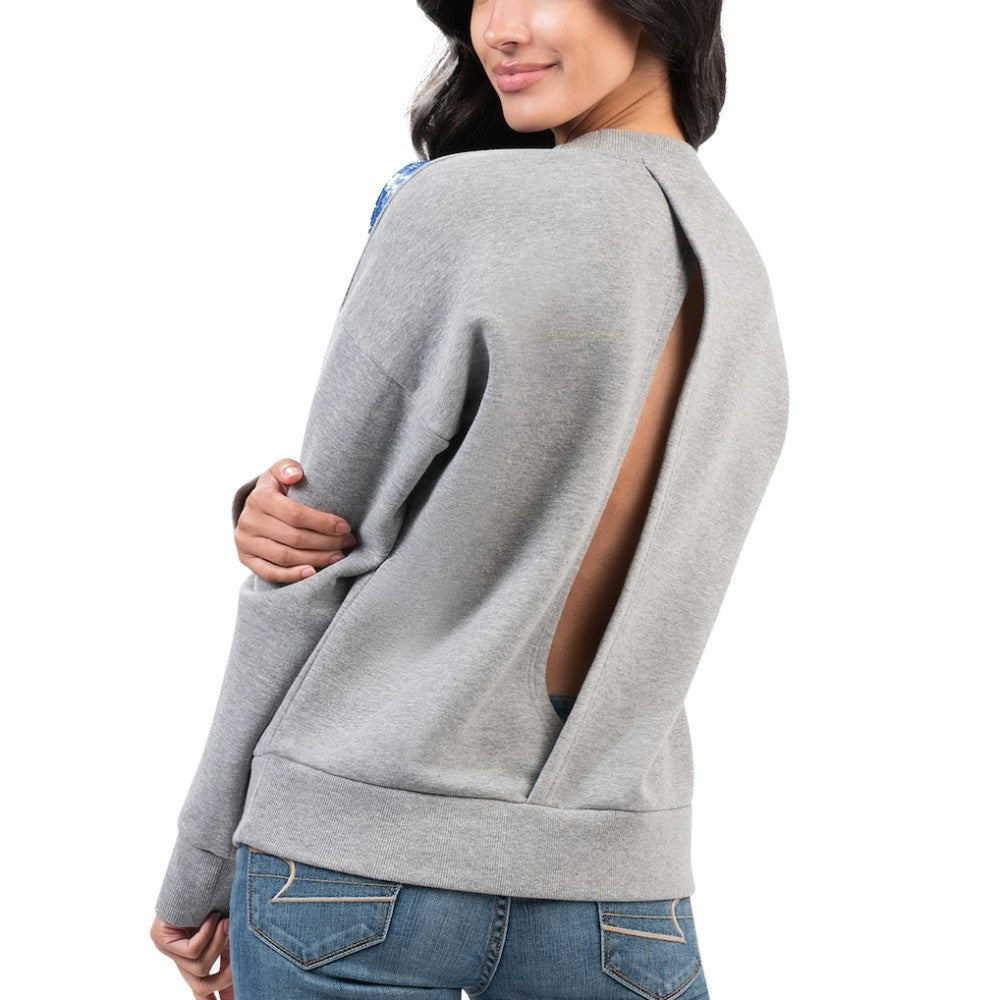 St. Louis Blues G-III 4Her by Carl Banks Women's Penalty Box Pullover Sweatshirt - Gray - NHL 200115837