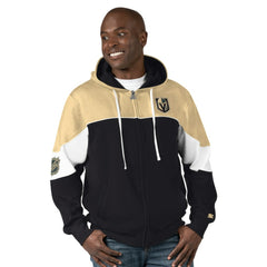Vegas Golden Knights Starter Power Forward Full-Zip Hoodie - Black/Gold - NHL 200115869
