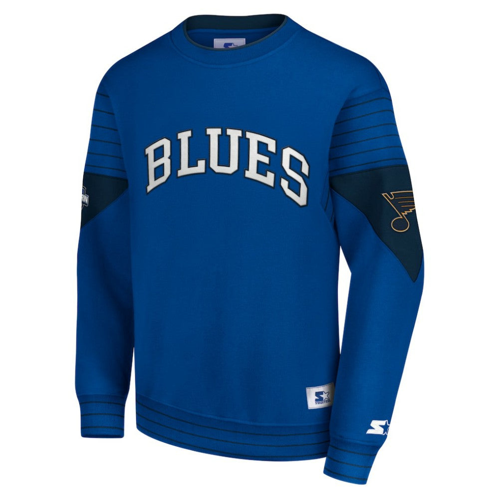 St. Louis Blues Starter Faceoff Pullover Sweatshirt - Blue - NHL 200115881
