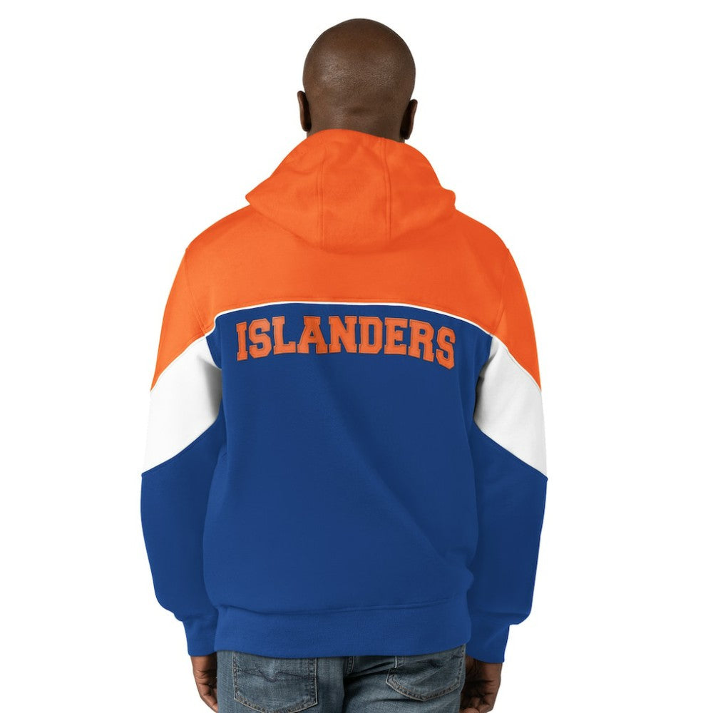 New York Islanders Starter Power Forward Full-Zip Hoodie - Royal/Orange - NHL 200115900