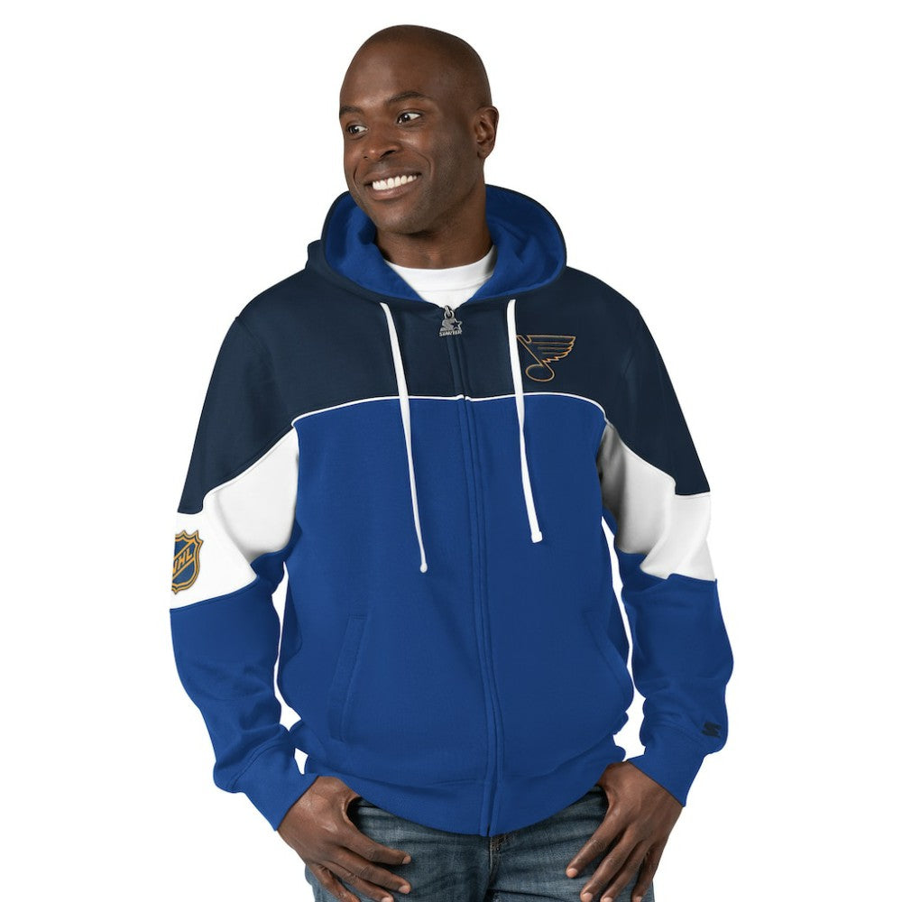 St. Louis Blues Starter Power Forward Full-Zip Hoodie - Blue/Navy - NHL 200115907