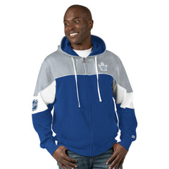 Toronto Maple Leafs Starter Power Forward Full-Zip Hoodie - Blue/Gray - NHL 200115916